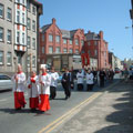 Rogation Sunday 2002 procession in Lord Street 